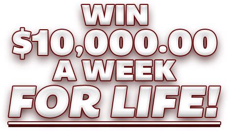 win 10 000 a week for life